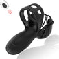 3 IN 1 Cock Ring Testicular Stimulator Penis Trainer Vibrator with 10 Vibration Modes