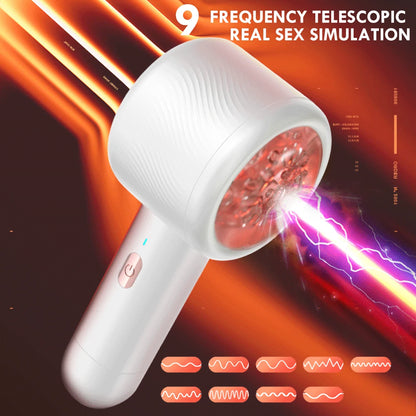 Dual Open-Ended Automatic Masturbator Blowjob with 7 Thrusting Modes
