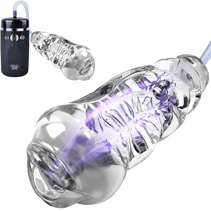 5D Realistic Electric Pumps Masturbator with 10 Vibration & Vacuum Suction Modes