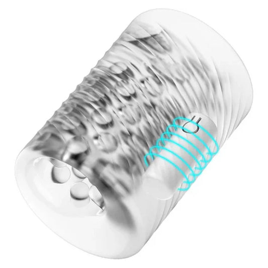 Penis Trainer Massager Blowjob Pocket Pussy Masturbator with 10 Vibration Modes