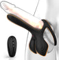 Dual Penis Ring Male Delay Erection Rose Clitoral Stimulator G Spot Vibrator with 10 Modes