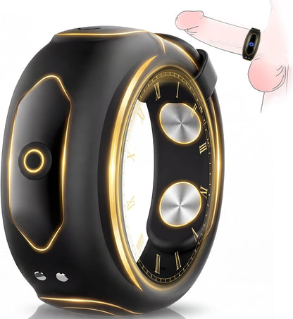 Universal Penis Trainer Vibrator Cock Ring Enlargement with 10 Vibration Modes