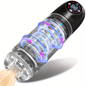 Automatic Masturbator Penis Pump Enlargers with 6s Vacuum Pump & 7 Rotating Sucking Licking