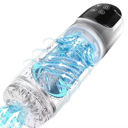 4 Pump & 7 Sucking Rotating Licking Automatic Masturbator Penis Pump Stroker