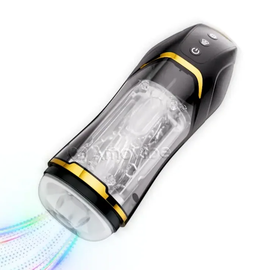 Automatic Masturbator Stroker Blowjob Sex Machine with 10 Vibration & Suction Modes