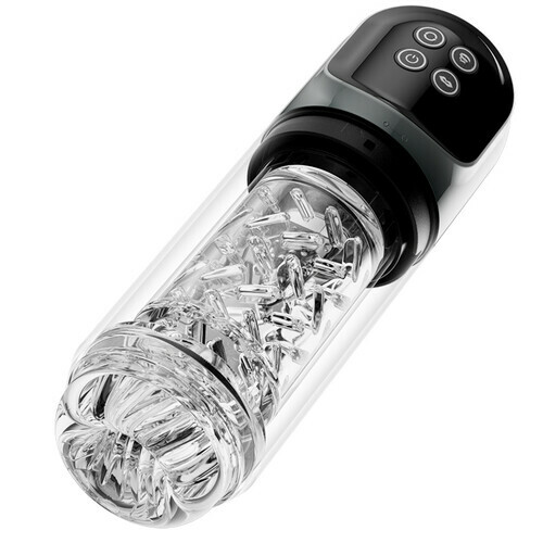 4 Pump & 7 Sucking Rotating Licking Automatic Masturbator Penis Pump Stroker