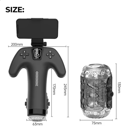 Automatic Masturbator Stroker Blowjob Sex Machine  with 5 Speed & 10cm Thrusting Modes