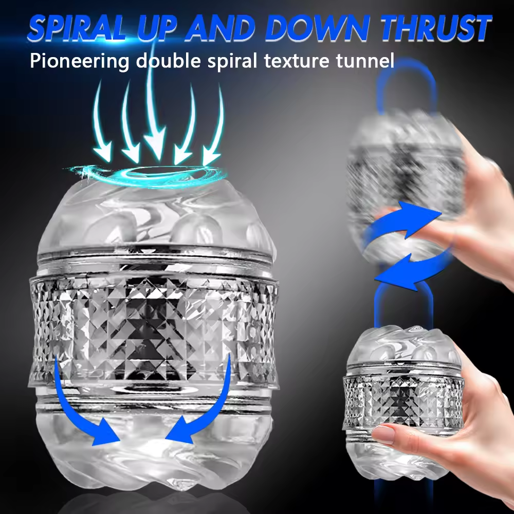 Open-ended 3D Realistic Masturbator Penis Trainer Stroker Blowjob