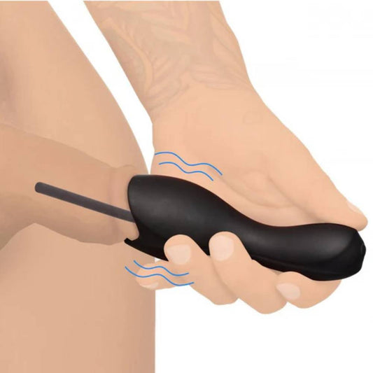 Electric Glans Stimulator Dilator Urethra Penis Trainer with 10 Vibrations