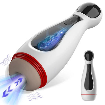 Automatic Masturbator Blowjob Penis Trainer Stroker with 10 Vibration Modes