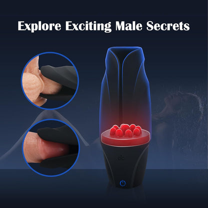 3 IN 1 Electric Masturbator Penis Trainer Stroker Blowjob with 10 Vibration Modes