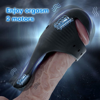 Hands-Free Penis Vibrator Glans Trainer Stimulator Masturbator with 10 Vibration Modes