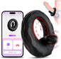 APP Pleasure Cock Ring Penis Vibrator Testicle Stimulator with 9 Vibration Modes
