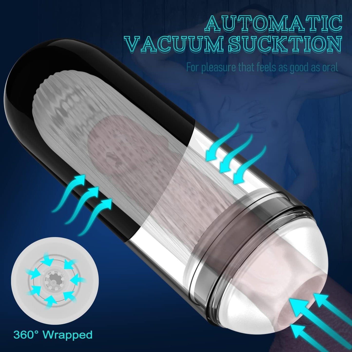 3 IN 1 Automatic Male Masturbator Stroker with 10 Vibrating & 5 Sucking Modes
