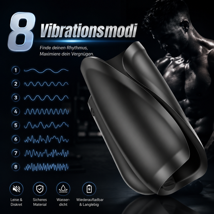 Automatic Penis Trainer Stimulator Sex Masturbator with 8 Vibration Modes