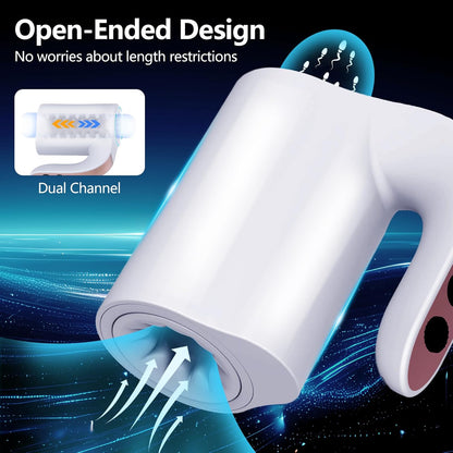 2 in 1 Automatic Masturbator Penis Trainer with 10 Telescopic Rotation Vibration Modes