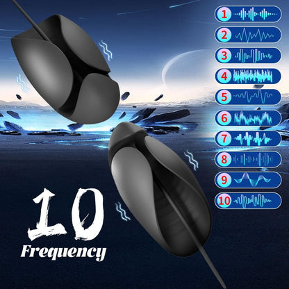 Electric Penis Trainer Dilator Urethral Vibrator Glans Stimulator with 10 Vibration Modes