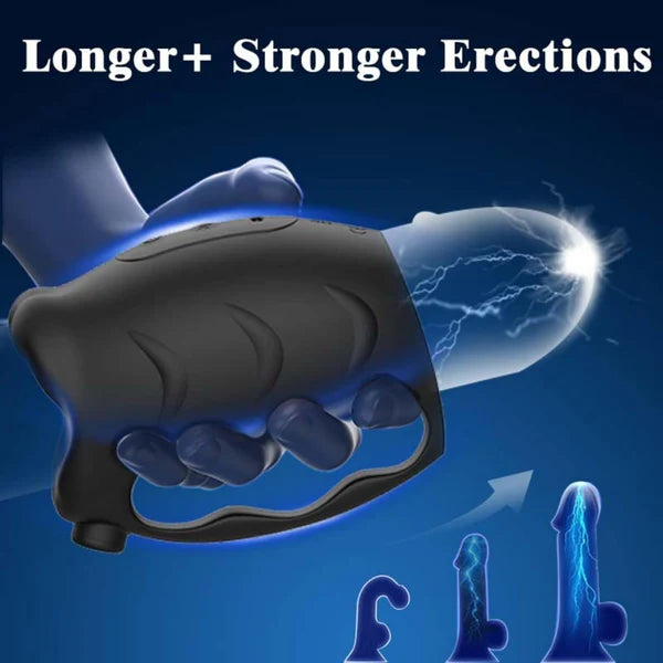 3 IN 1 Penis Trainer Vibrator Stroker Masturbator with 10 Vibration Modes & Anal Plug