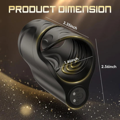 3 IN 1 Electric Penis Trainer Glans Stimulator Masturbator with 10 Vibration Modes