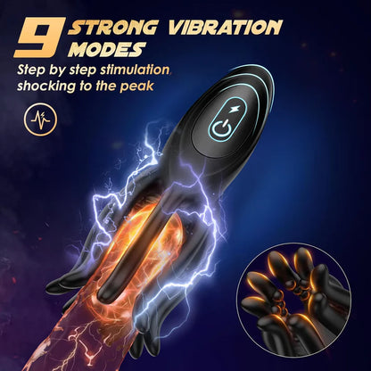 Octopus Shock Penis Tranier Glans Massager with 12 Strong Vibration Modes