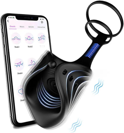 2 IN 1 Electric Penis Trainer Vibrator Stimulator Masturbator with 10 Vibration Modes