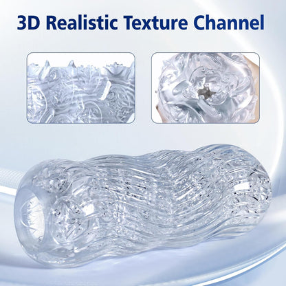 Realistic Pocket Pussy Stroker Penis Cock Sleeve Trainer Massager Masturbator