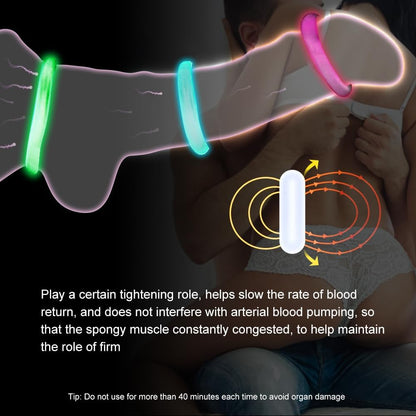 3 Pcs Silicone Penis Ring Glow in The Dark Ring