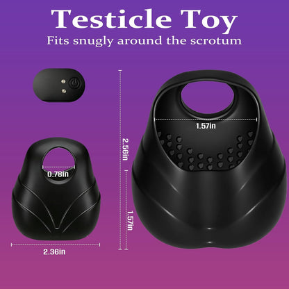 Testicle Stimulator Cock Ring Vibrator Penis Trainer Massager with 12 Modes