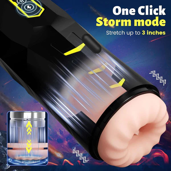 3 IN 1 Automatic Masturbator Blowjob with 9 Thrusting & 9 Vibrating Modes