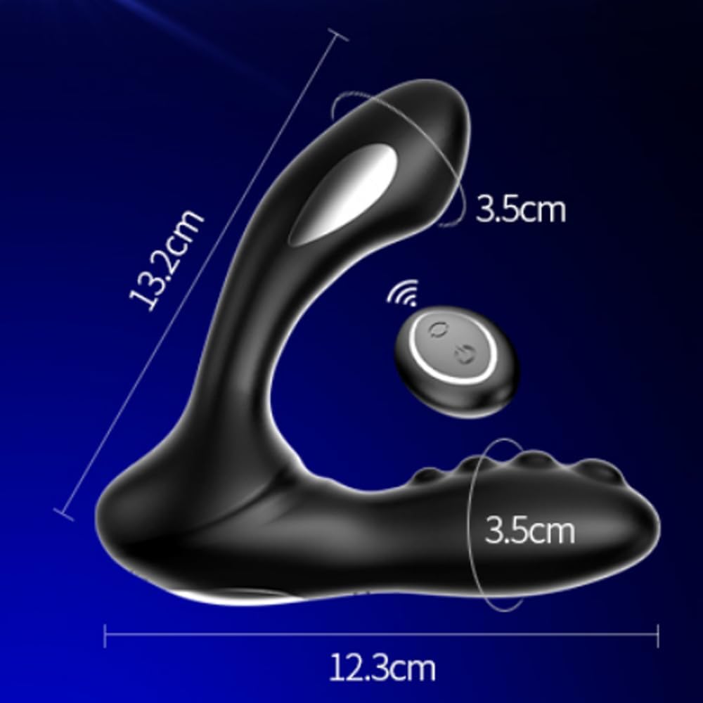 2 in 1 E-stim Anal Vibrator Prostate Stimulator with 8 Vibration & 8 Electroshock Modes