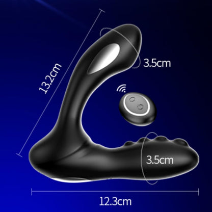 2 in 1 E-stim Anal Vibrator Prostate Stimulator with 8 Vibration & 8 Electroshock Modes