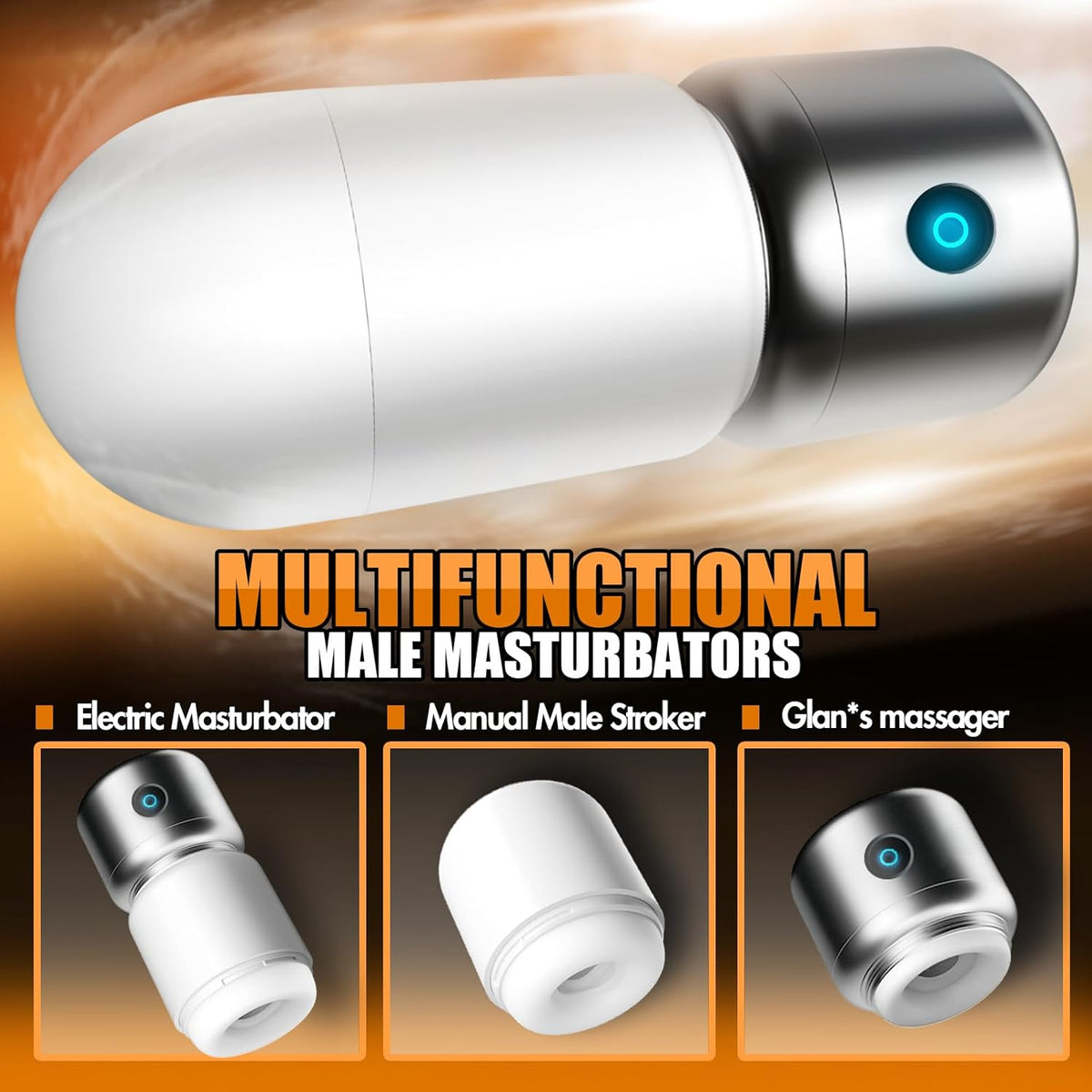 Detachable DIY Masturbator Penis Pump Pocket Pussy Stroker with 9 Vibration Modes