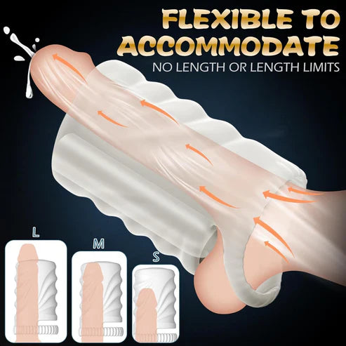 2 Tunnel Holes Penis Trainer Vibrator Masturbator with 10 Vibration Modes