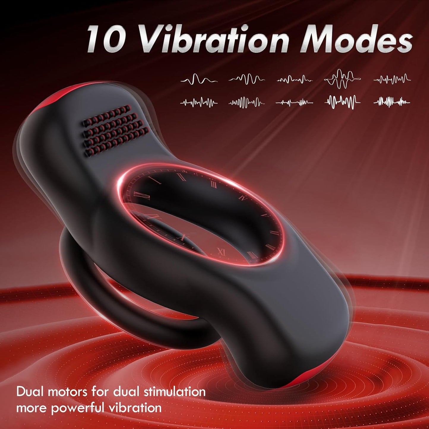 App & Remote Controlled Cock Ring Penis Trainer Vibrator with 10 Vibration Modes