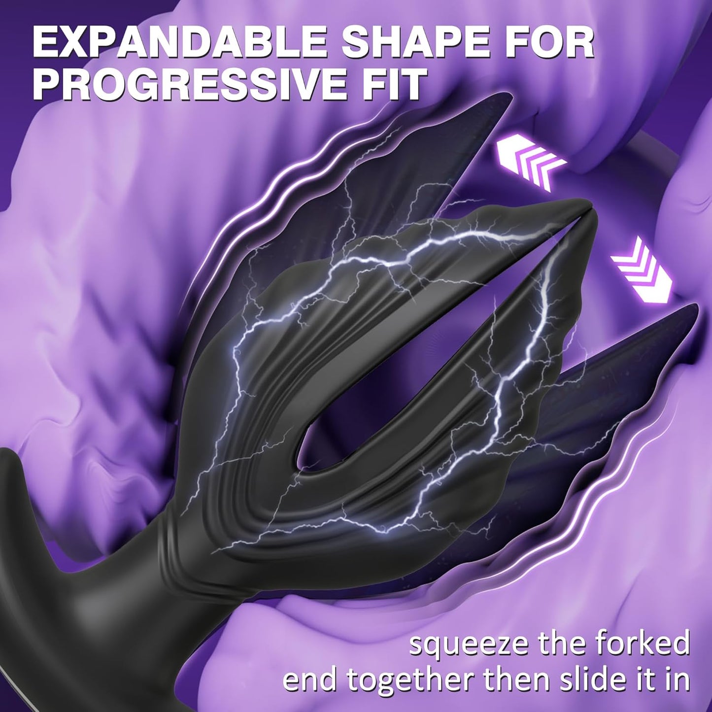 E-Stim Prostate Massager Butt Plug Vibrator with 5 Electric Shock & 10 Vibrations