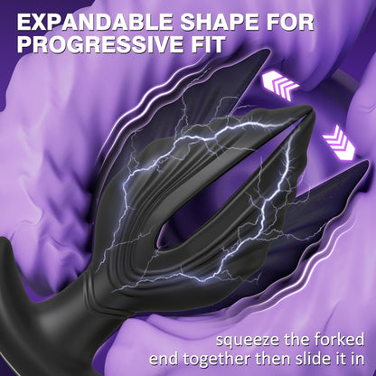 E-Stim Prostate Massager Butt Plug Vibrator with 5 Electric Shock & 10 Vibrations