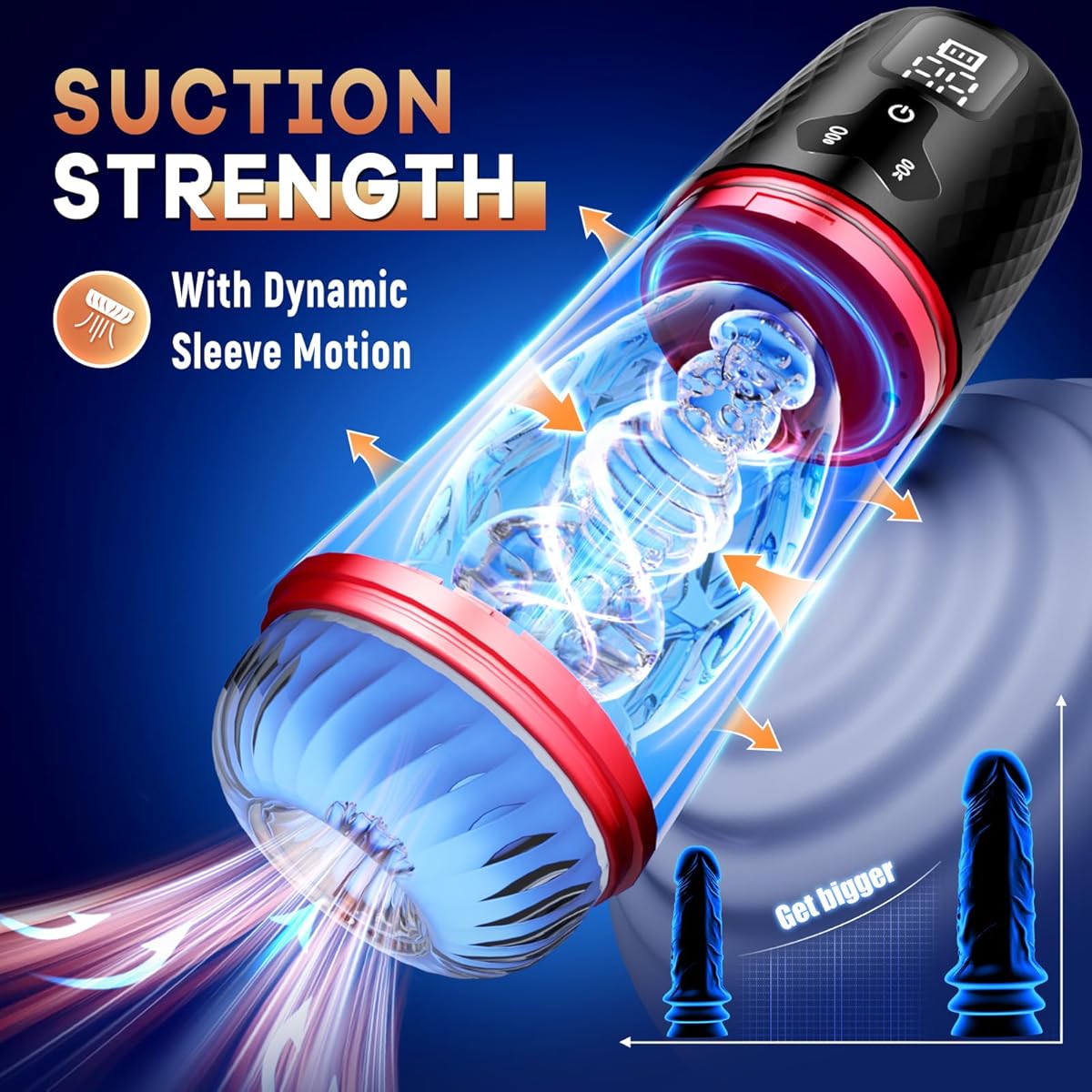 Intelligent Masturbator Penis Pump Stroker Blowjob with 9 Suction & 9 Vibration Modes