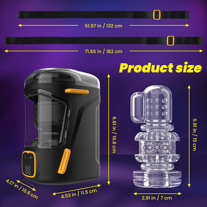 Wearable Stroker Sex Machine Milking Blowjob with 9 Thrusting & Vibrating Modes