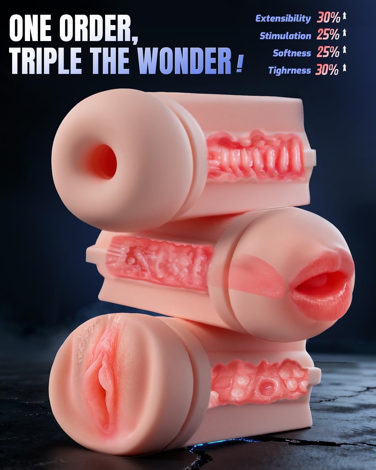 APP Control Stroker Blowjob Massage Masturbator with 10 Sucking & 10 Vibrating Modes