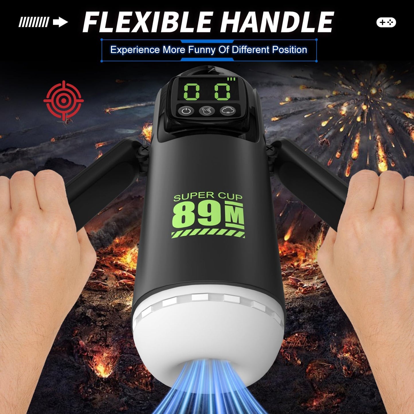 Automatic Masturbator Stroker Blowjob Sex Machine with 7 Sucking & Vibrating Modes