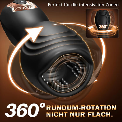 Oral Penis Vibrator Glans Trainer for Masturbator with 10 Vibration Modes