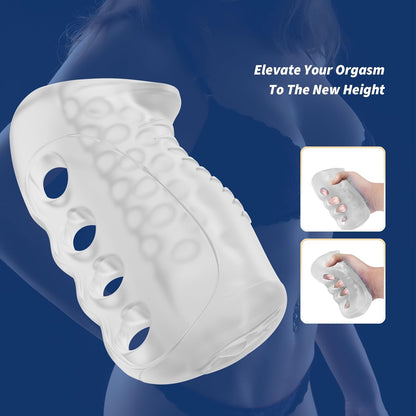 Pocket Pussy Stroker Penis Trainer with Open-Ended Masturbation Sleeve
