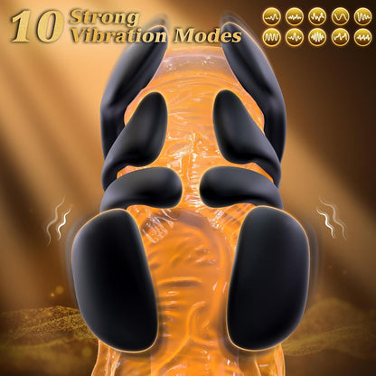 Automatic Penis Vibrator Trainer Extender with 10 Vibrating Modes