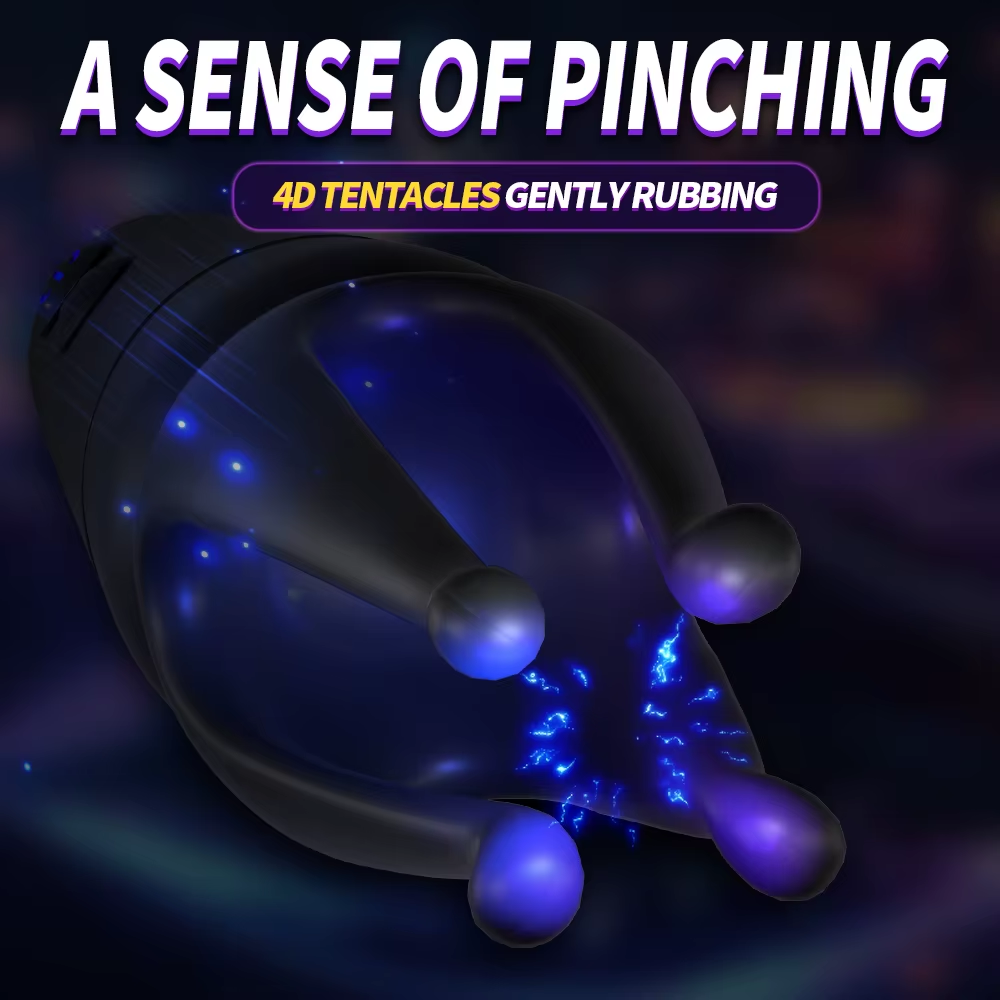 Intelligent Electric Shock Penis Vibrator Glans Trainer with 10 Vibration & 6 Shock Modes