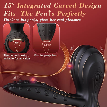 Octopus-Shaped Cockring Penis Sleeve G Spot & Penis Stimulatior with 10 Vibration Modes