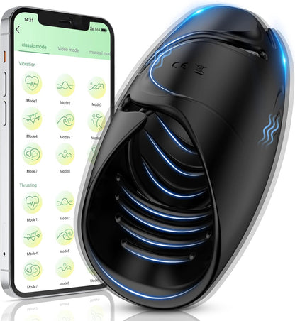 3 IN 1 Penis Trainer vibrator Glans Massager Masturbator with 9 Vibration Modes