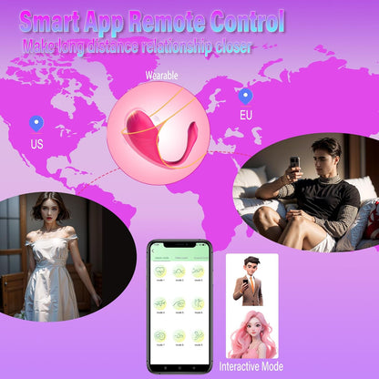 Intelligent APP Control G Spot Clitoral Vibrator with 10 Vibration Modes