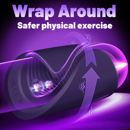 Bluetooth Penis Delay Trainer Cock Ring Glans Massager with 10 Vibrations