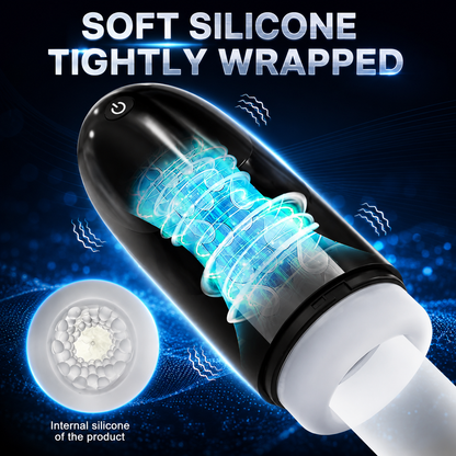 Automatic Masturbator Pocket Pussy Stroker Machine with 3 Vibration & 9 Suction Modes