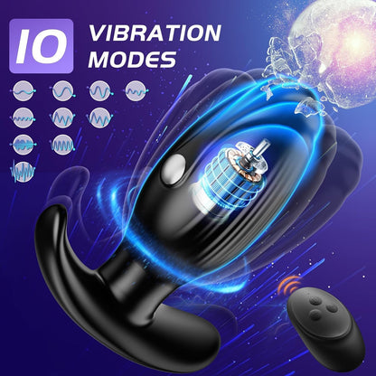 E-stim Prostate Massager Butt Plug Anal Toys with 10 x 3 Patterns